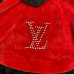 Велюровий костюм "LV" (червоний/чорний)