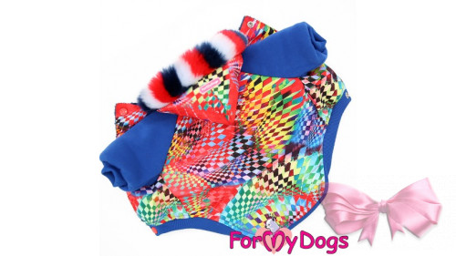 Куртка для собак For My Dogs для мальчиков и девочек (яркая)