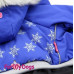 Зимний комбинезон  ForMyDogs синяя снежинка на шелке