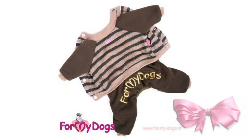 Костюм для собак ForMyDogs на меховой подкладке, коричневый