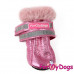 Сапоги для собак зимние ForMyDogs розовые на мягкой подошве