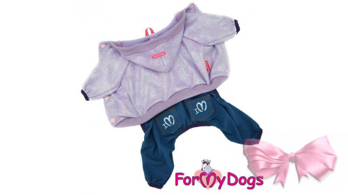 Трикотажний костюм для собак ForMyDogs фіолетовий