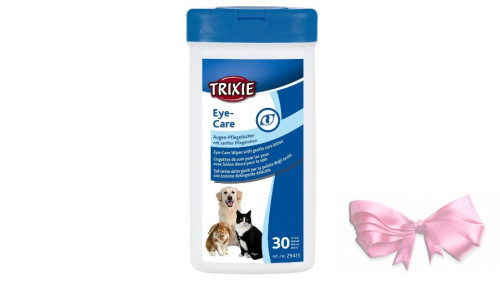 Trixie ТХ-29415 серветки для очищення очей у собак, кішок,гризунів 30 шт