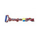 Іграшка для собак Trixie Канат плетений з ручкою та м'ячем 50 см, d=6 см (текстиль, кольори в асортименті)