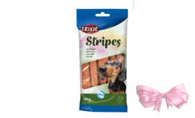 Ласощі для собак Trixie 3156 Stripes Light з домашньою птицею