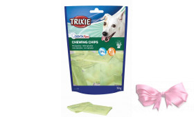 Ласощі для собак Trixie Пластинки для чищення зубів зі спіруліною Denta Fun 50 г